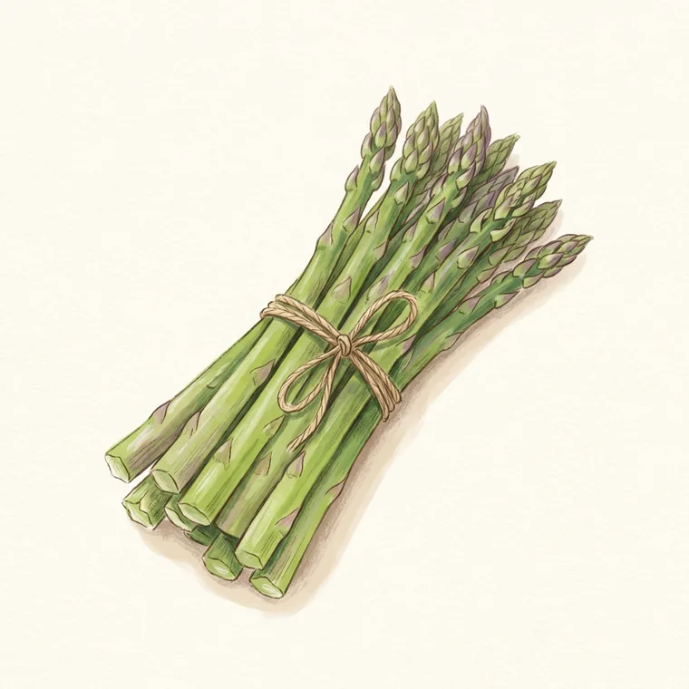 Illustration of asparagus