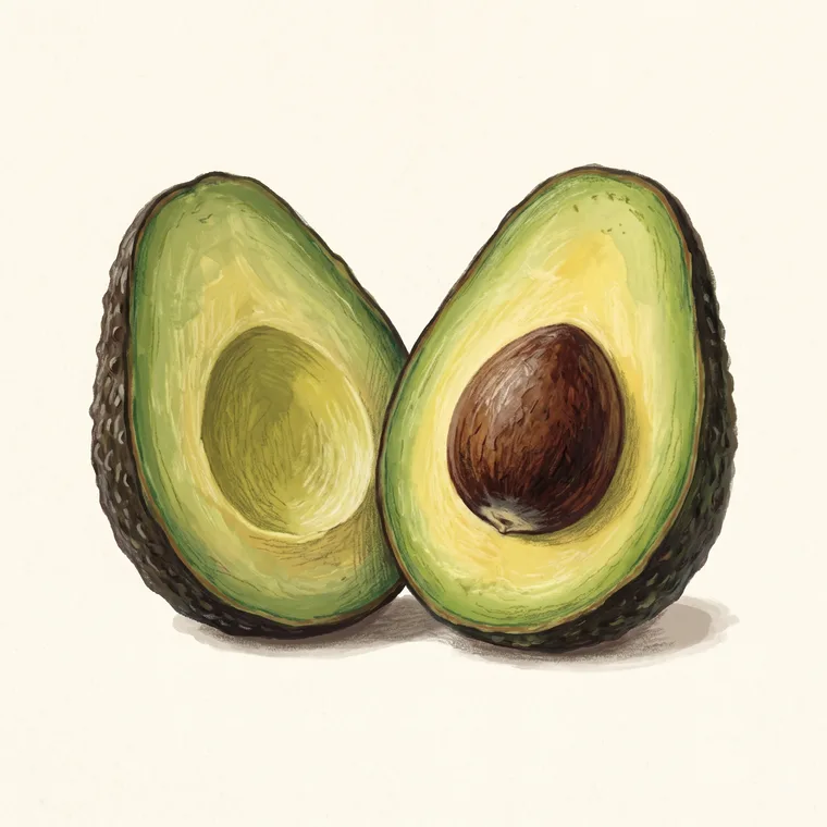 Illustration of avocado