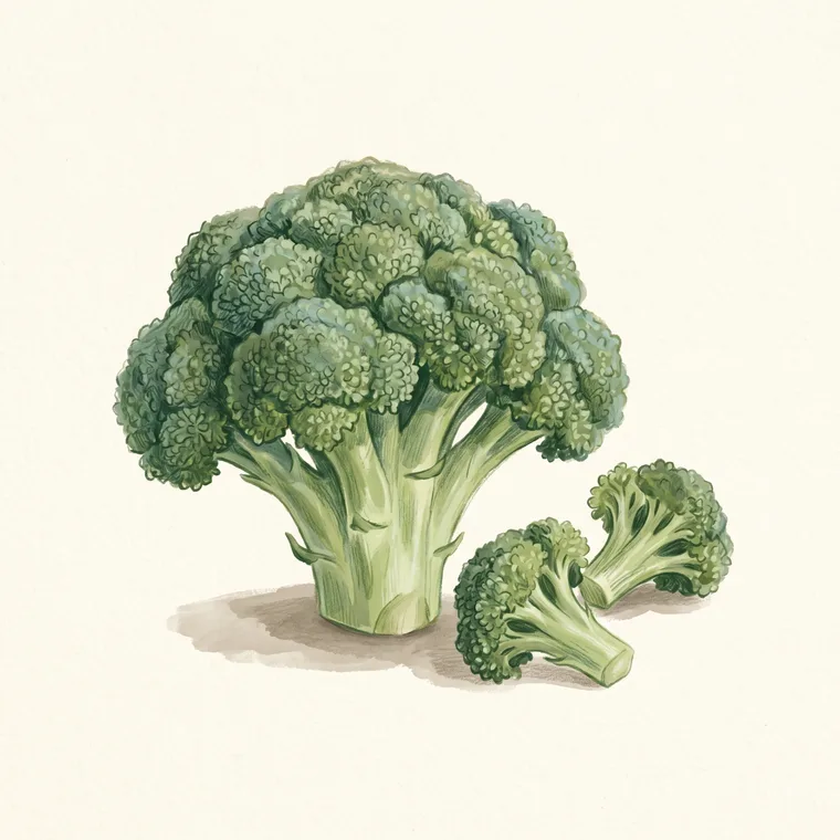 Illustration of broccoli