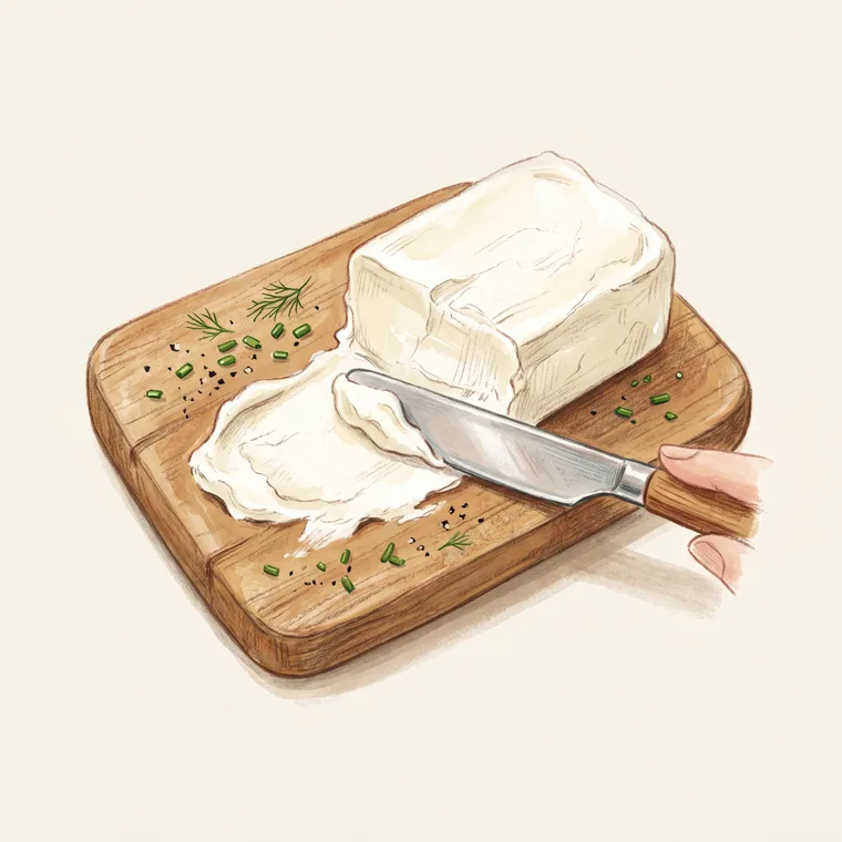 Illustration of cream cheese