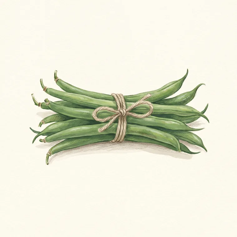 Illustration of green beans