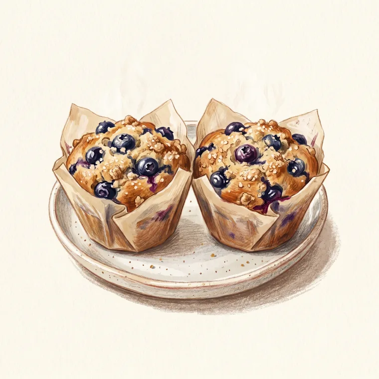 Illustration of muffins