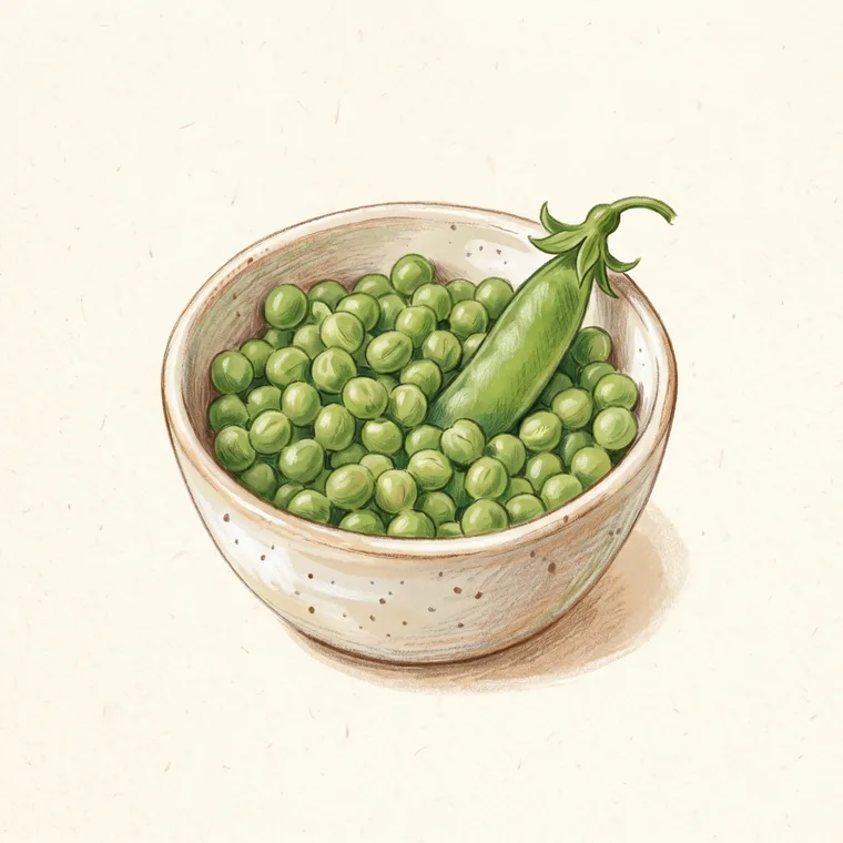 Illustration of peas