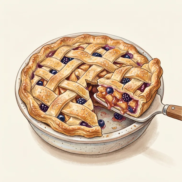 Illustration of pie