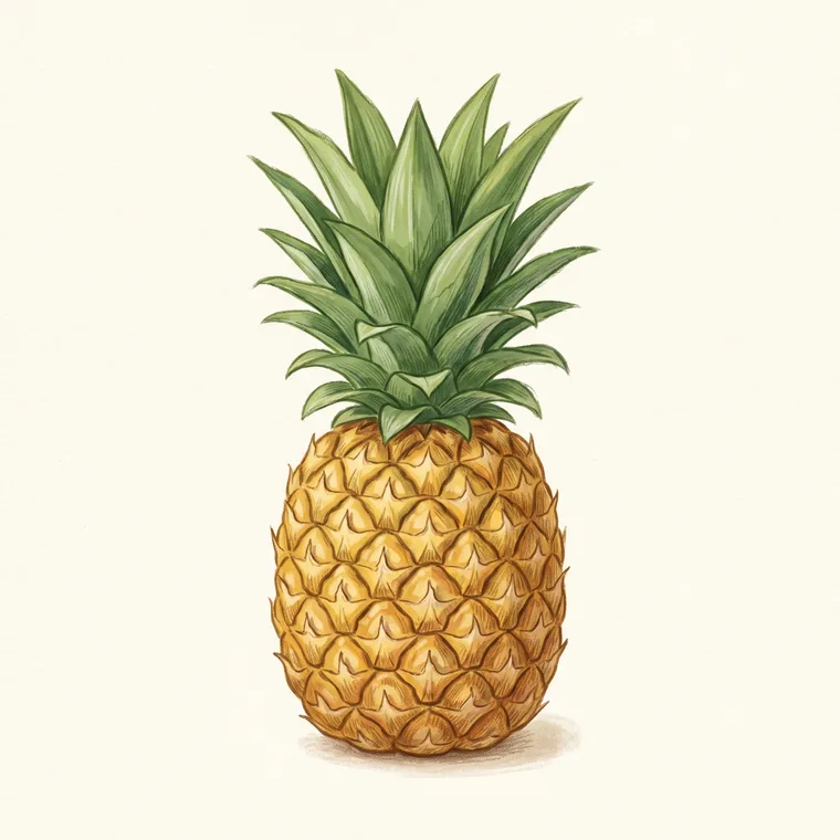 Illustration of pineapple