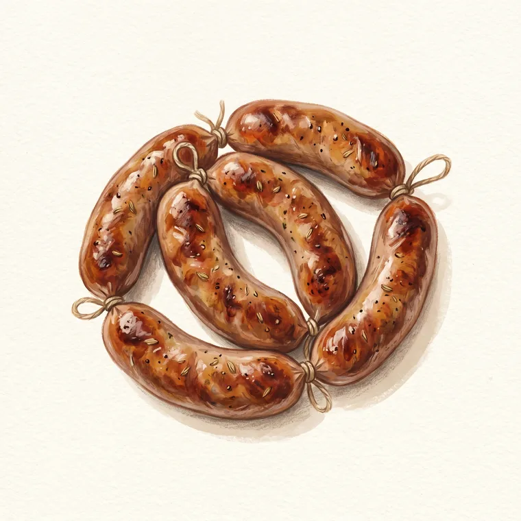 Illustration of sausage