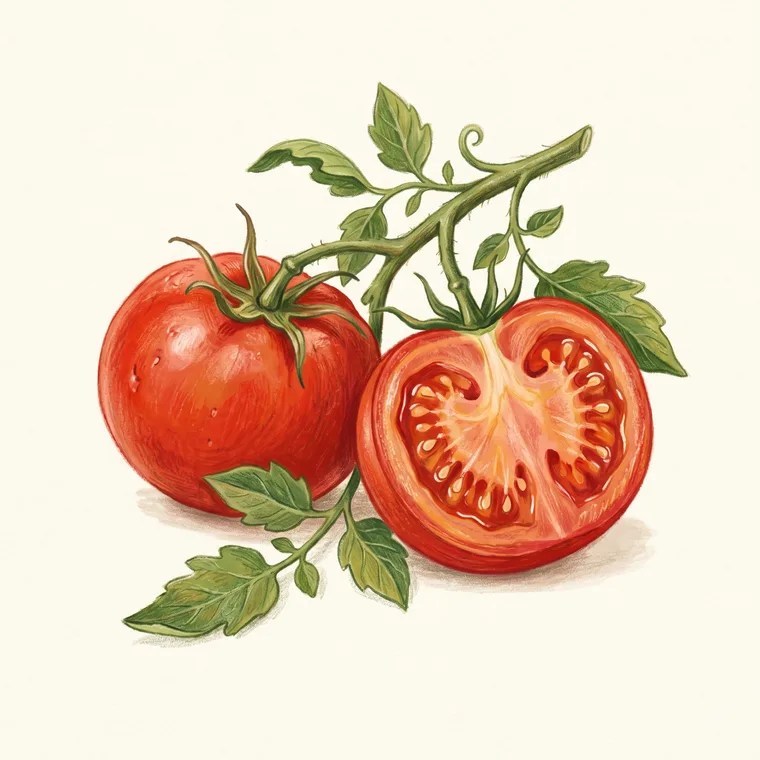 Illustration of tomatoes