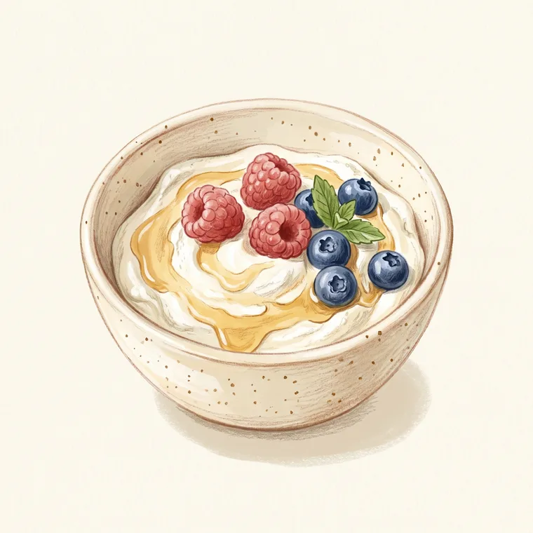 Illustration of yogurt